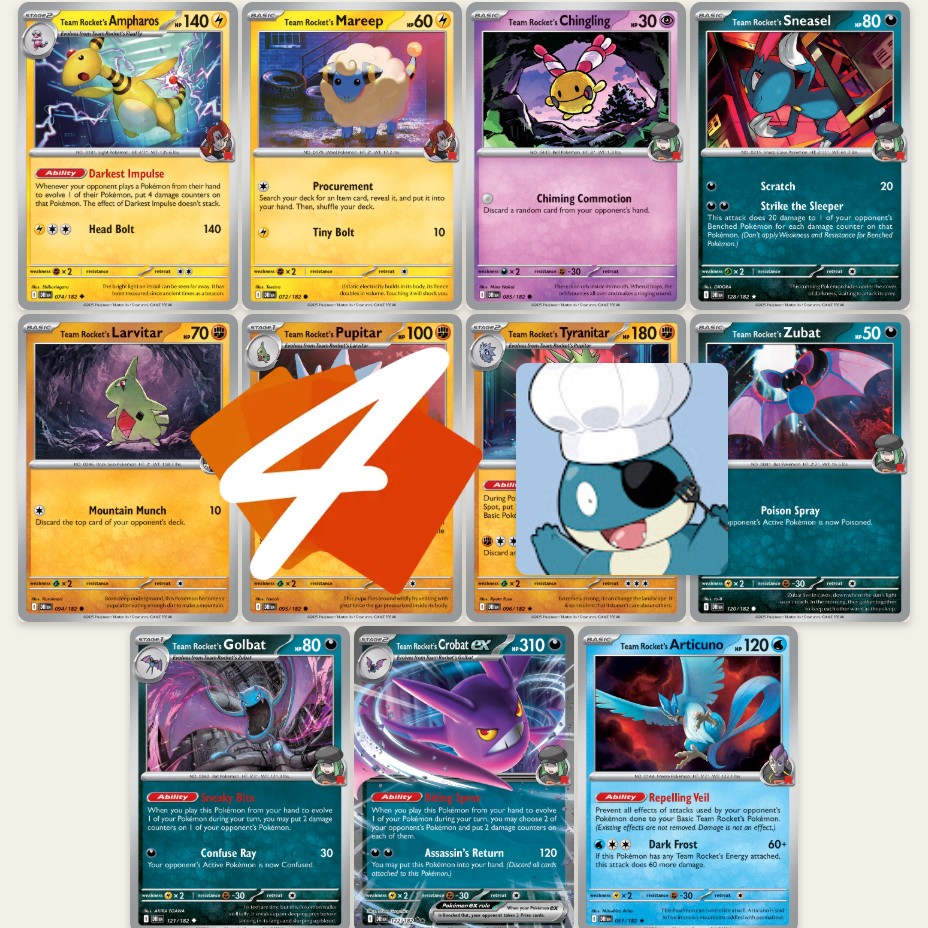 EVIL new spread deck in Team Rocket's Crobat! feat: @BluestoneTCG